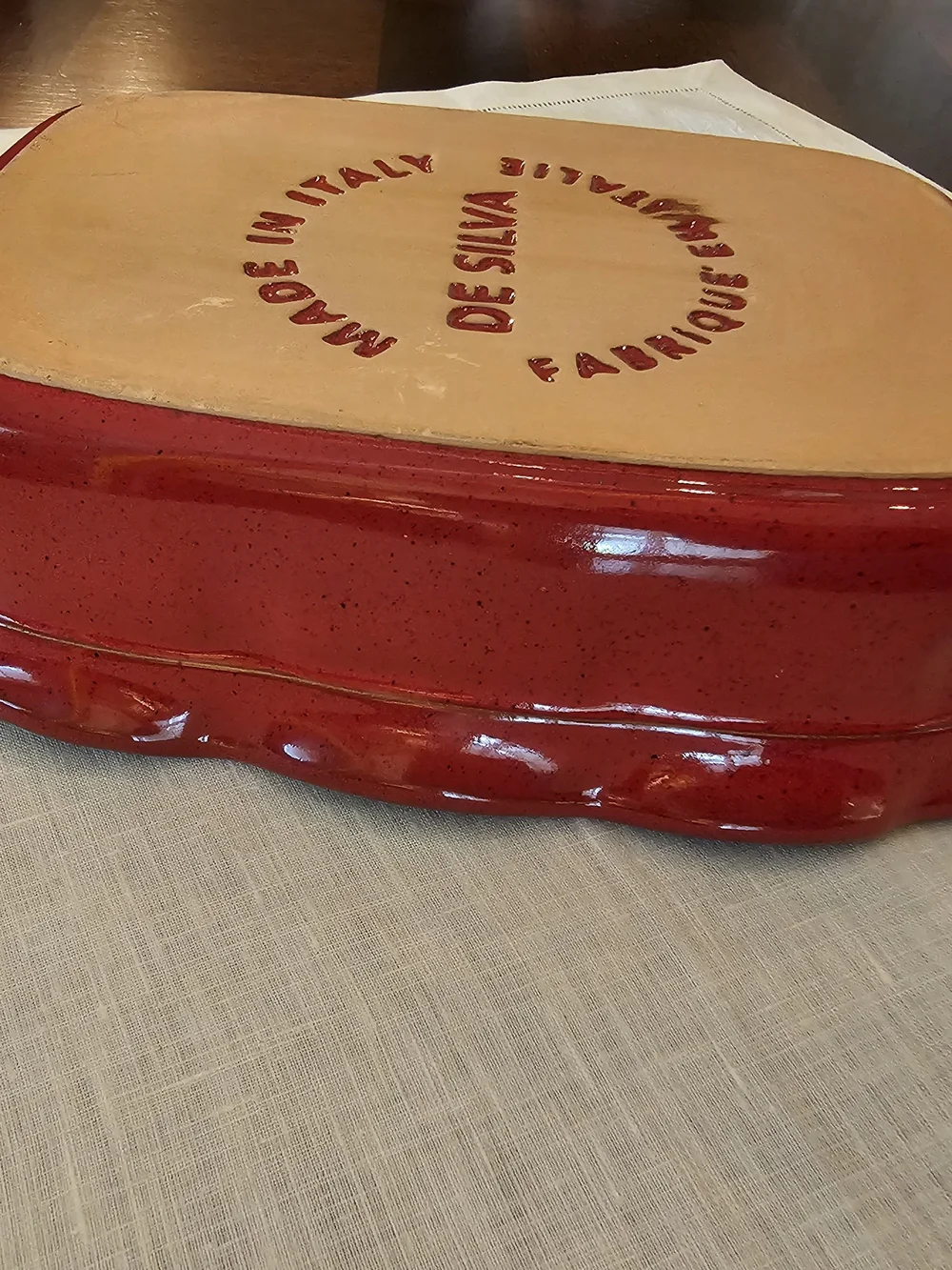De Silva Terre D'Umbria Red Terracotta Rectangular Baking Dish 10.5×7.5